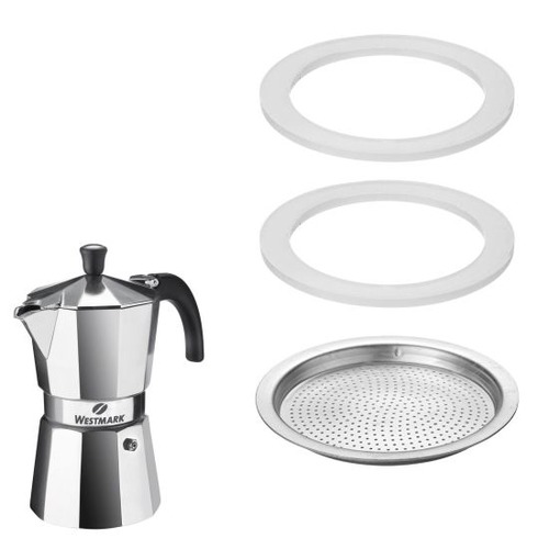 Westmark - Joint silicone - set 2 - + filtre pour cafétière à espresso tasses 