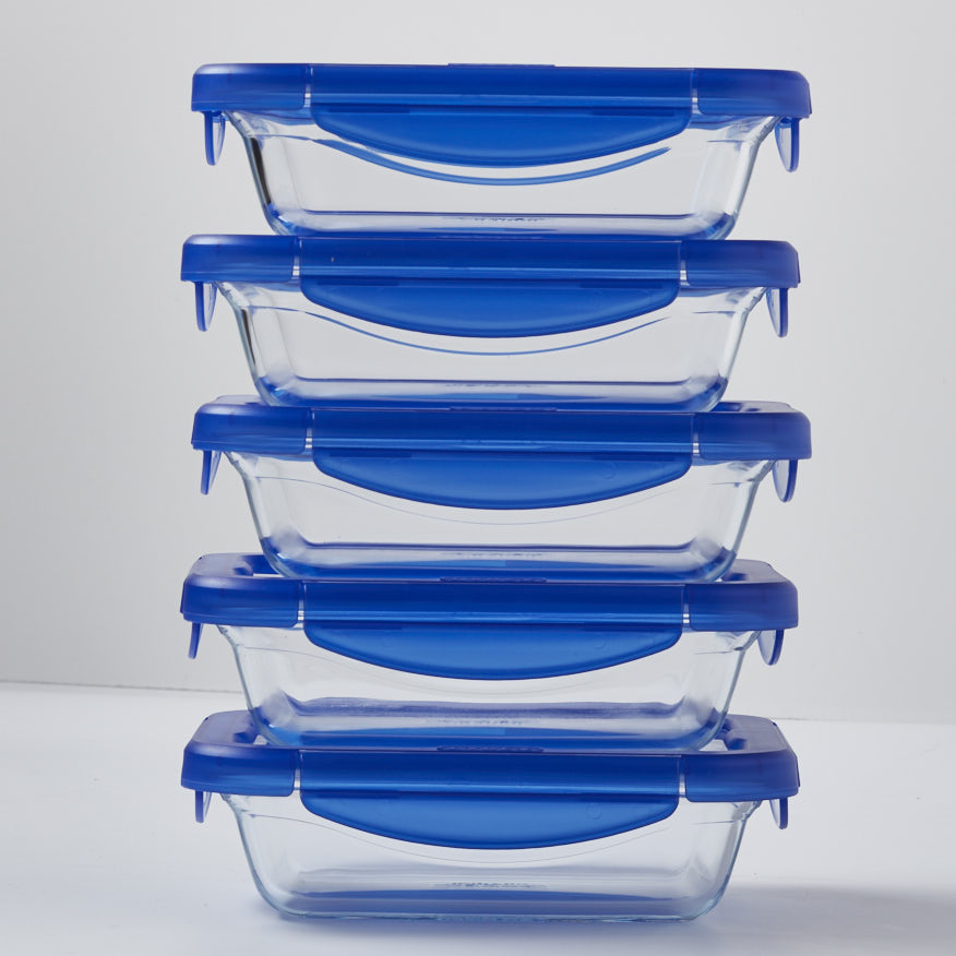 Pyrex Cook & Go - lot de 5 plats de conservation 