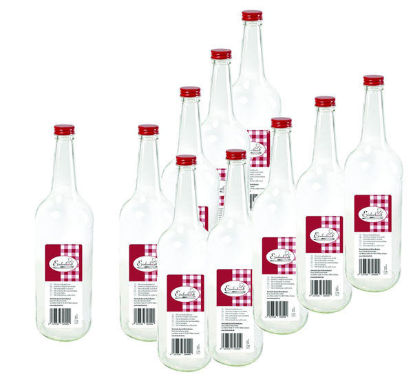 Einkochwelt - boite 6 bouteille - 700ml - rond - bouchon à visser - par palette - 75 boits 
